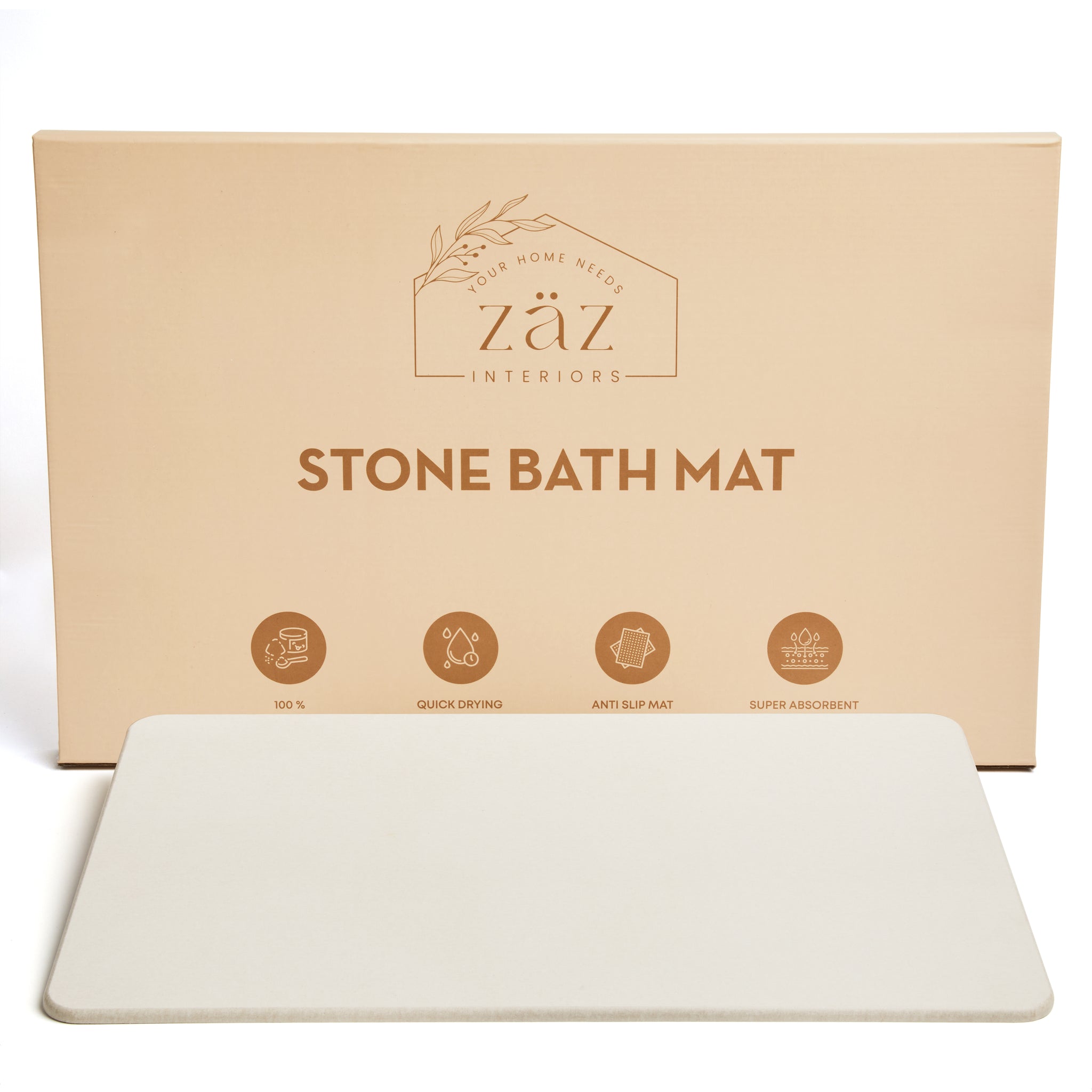 STONE BATH MAT SWISS COFFEE